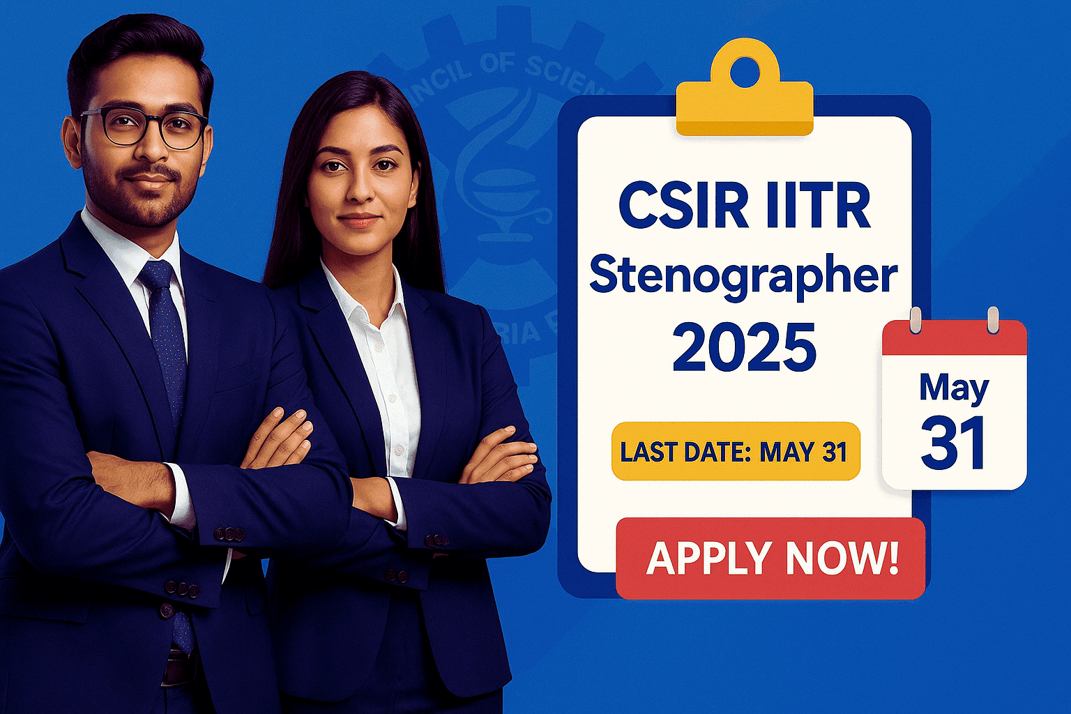 CSIR IITR Junior Stenographer Recruitment 2025 – Apply Online Now