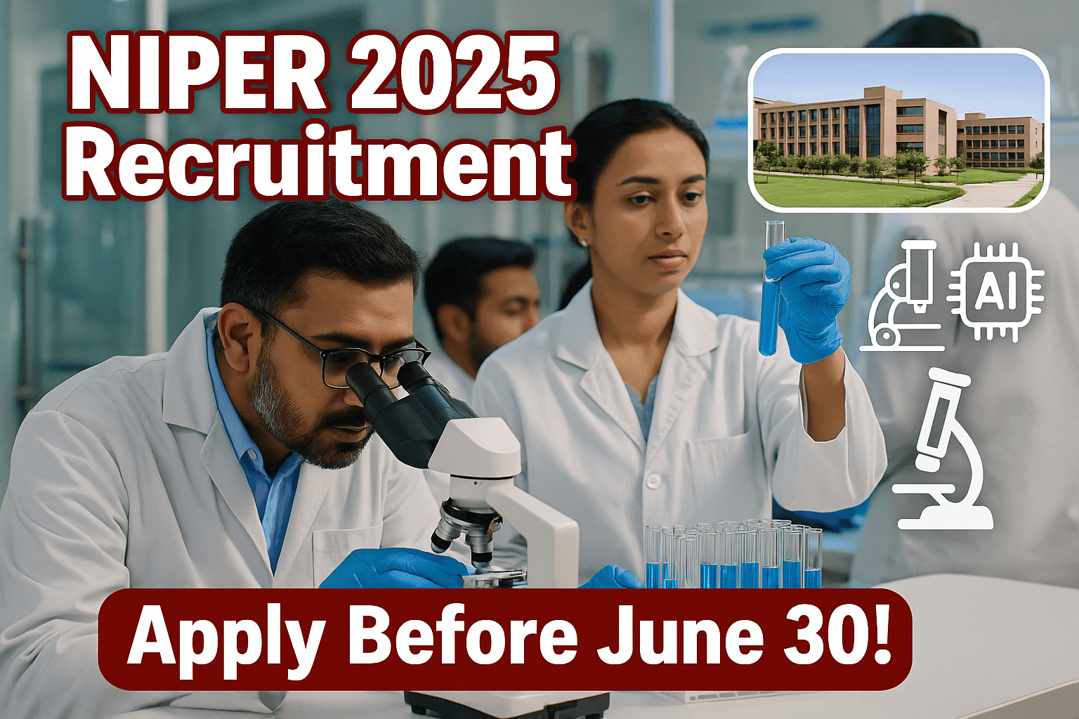 Explore a career in cutting-edge pharmaceutical research with NIPER Mohali.