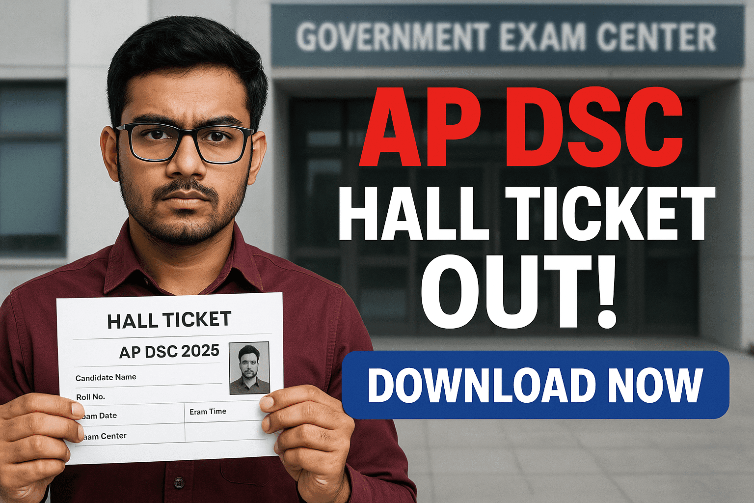 AP DSC Hall Ticket