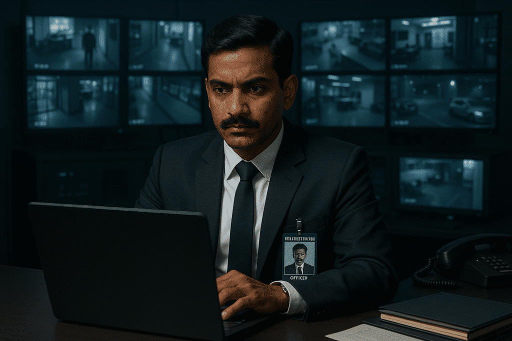 Intelligence Officer at Work