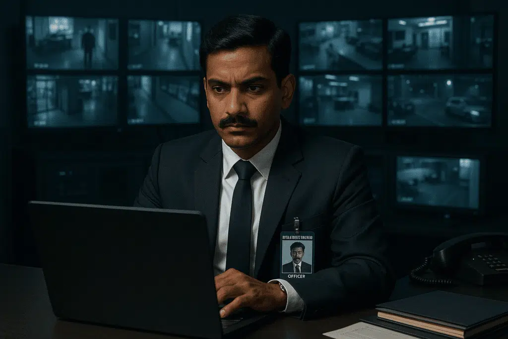 Intelligence Officer at Work