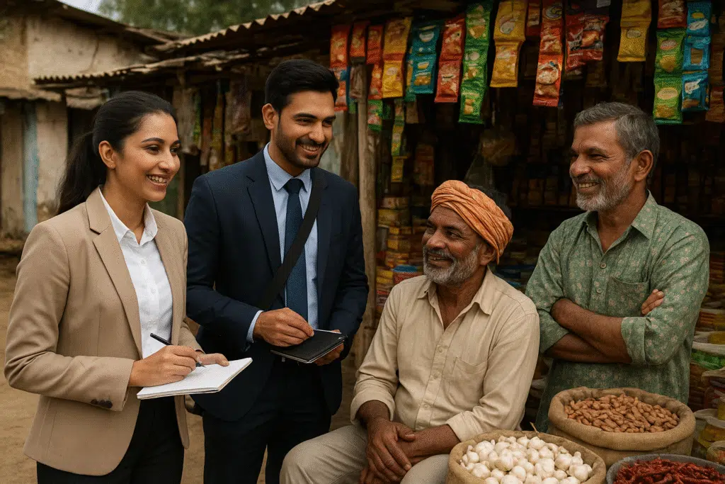 FMCG Executives in Market
