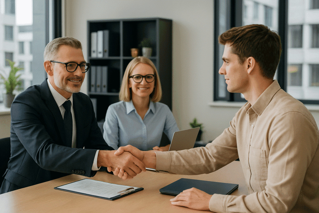 Business Interview Handshake