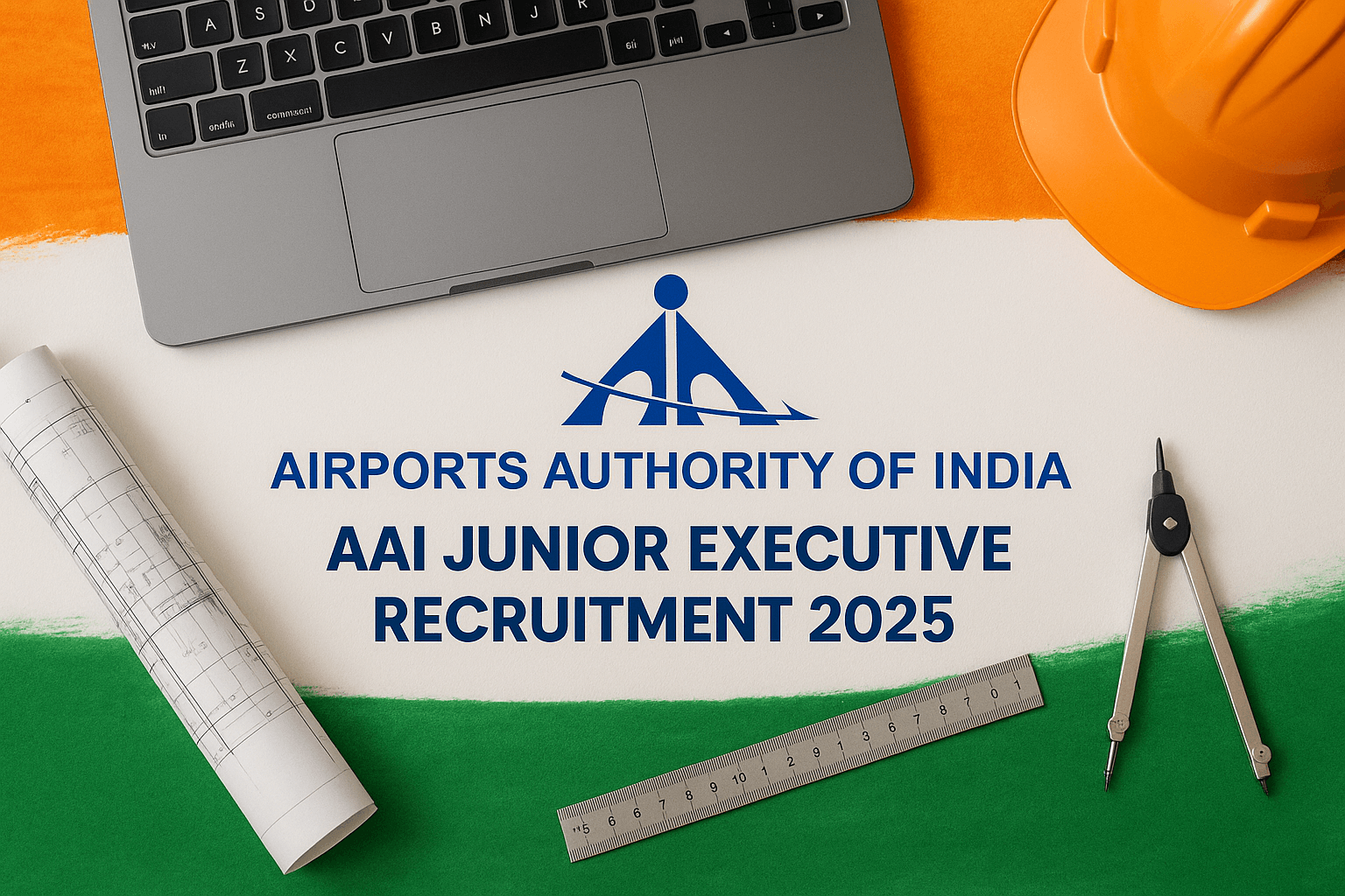 AAI Recruitment Flat Lay