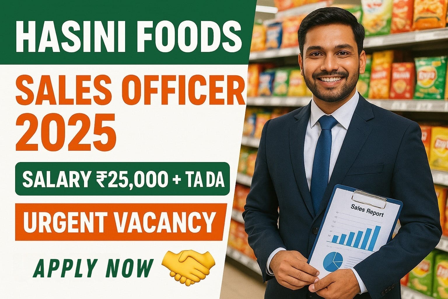 FMCG Sales Officer Opportunity