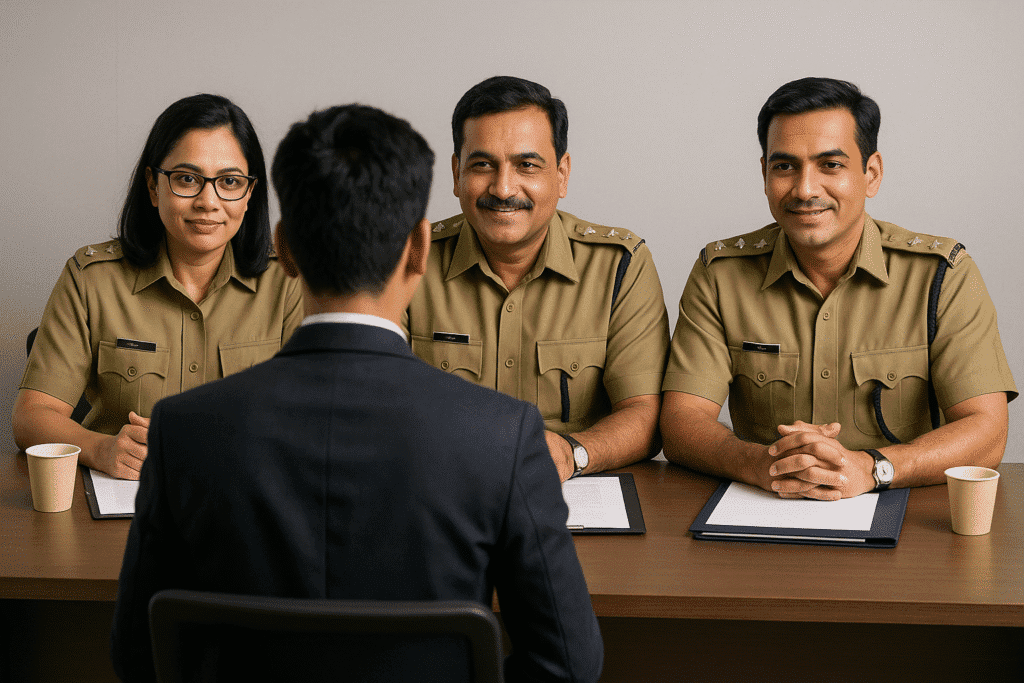 Confident Interview Encounter
