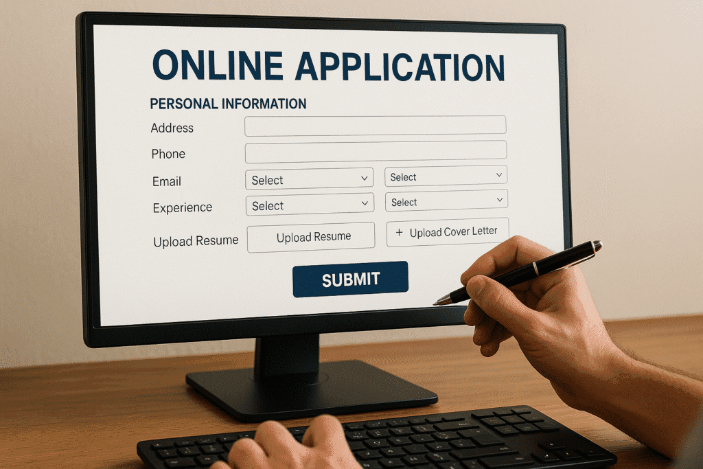 Filling Application Form