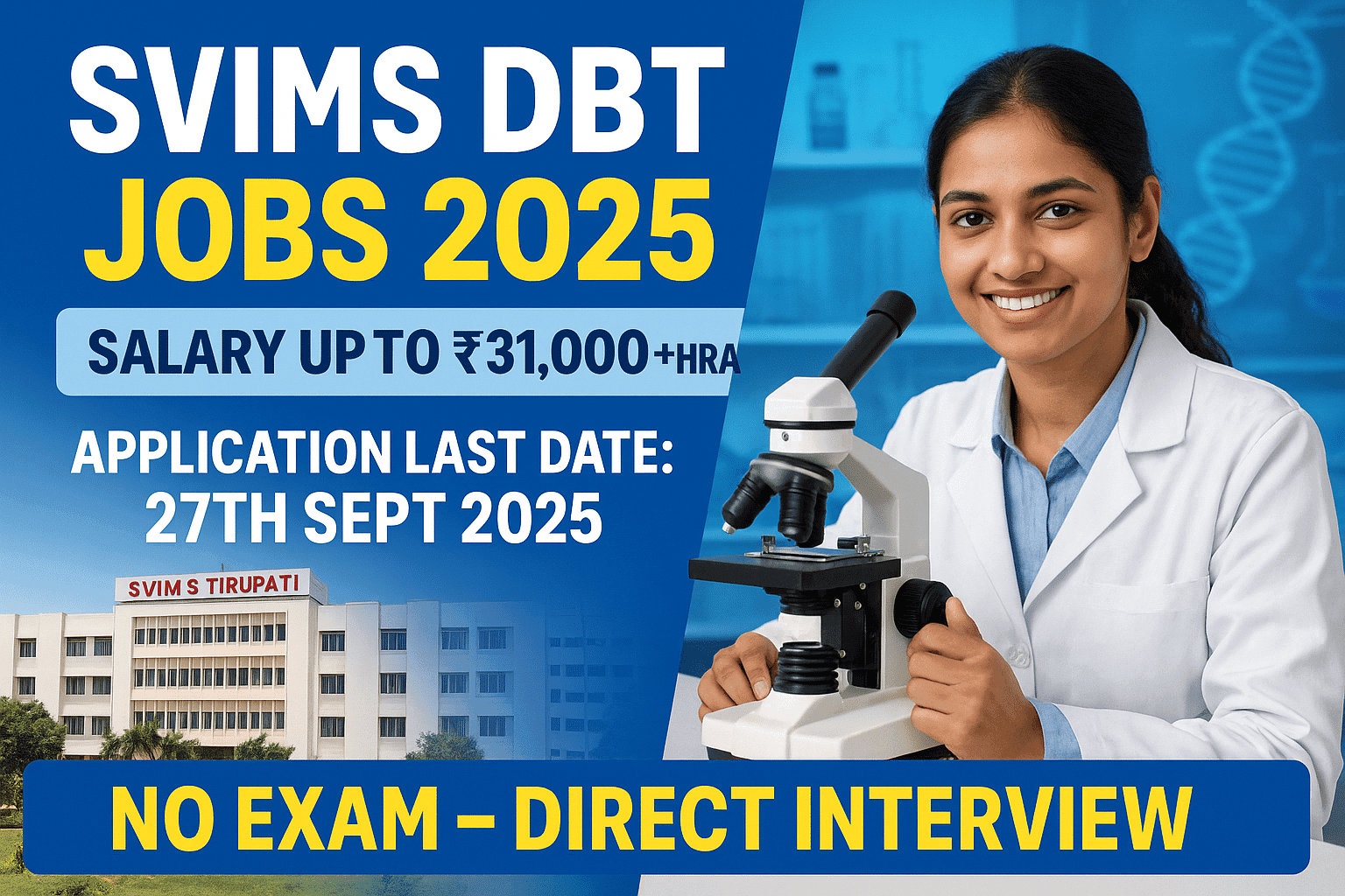 SVIMS 2025 Recruitment