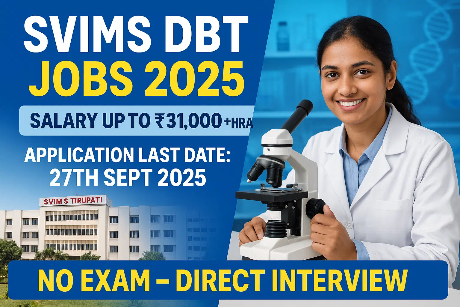 SVIMS 2025 Recruitment