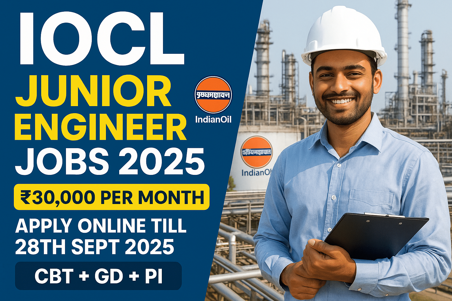 IOCL Junior Engineer Recruitment 2025
