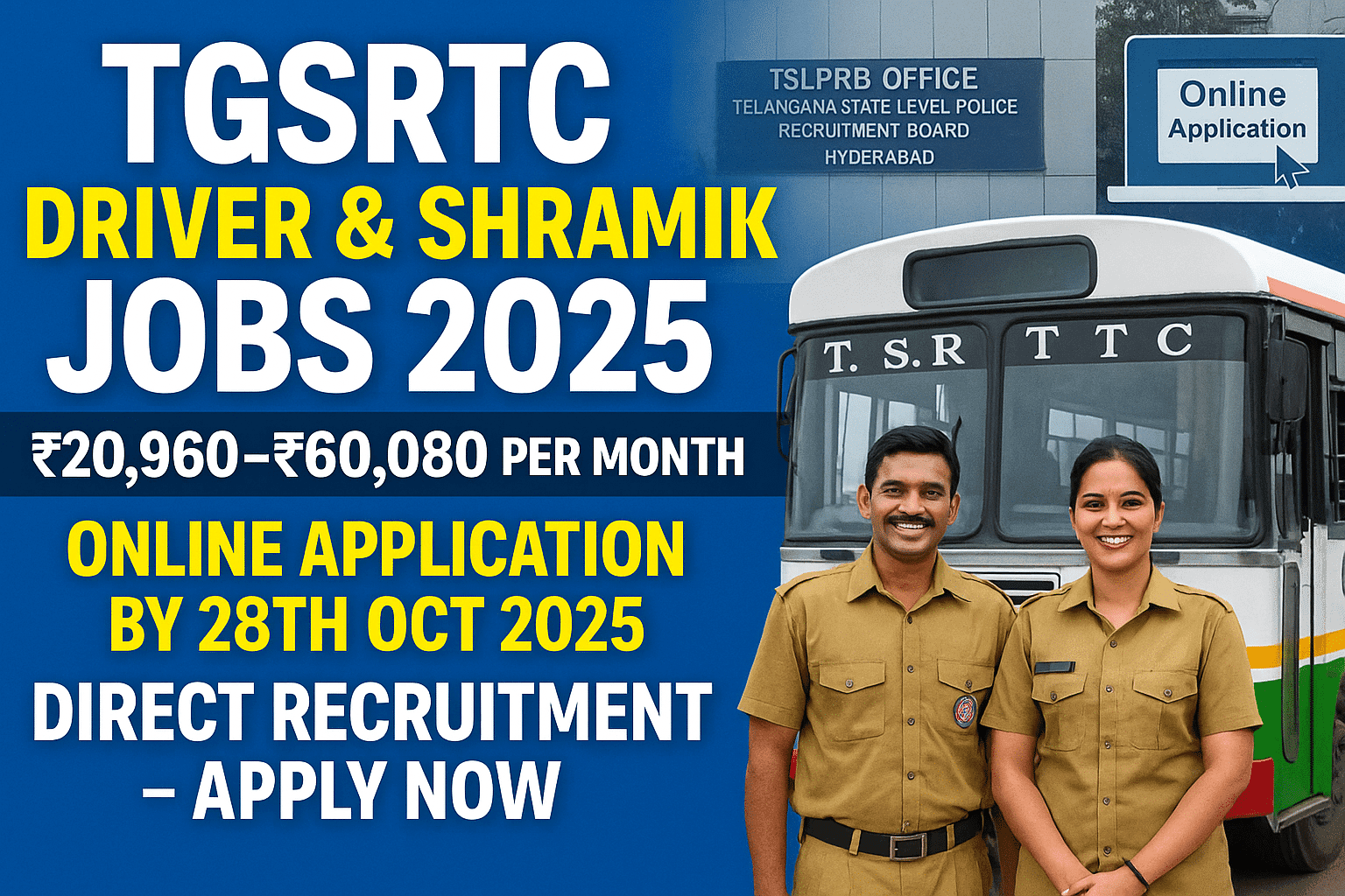 TGSRTC Driver Shramik Recruitment