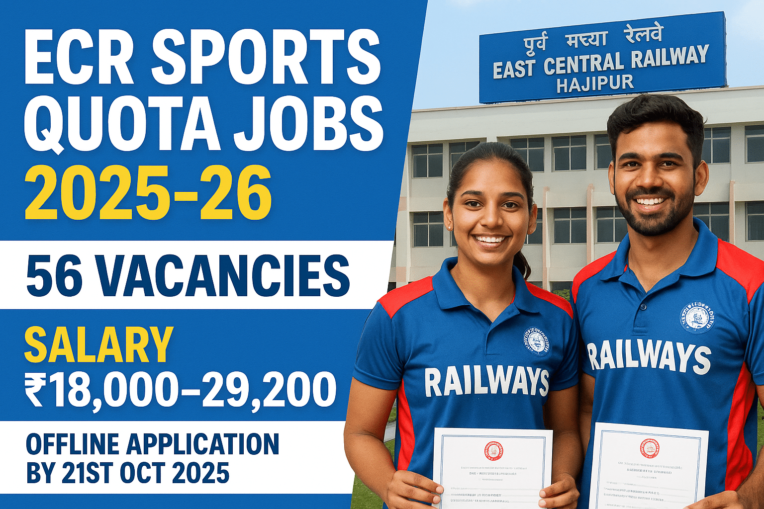 ECR Sports Quota Jobs