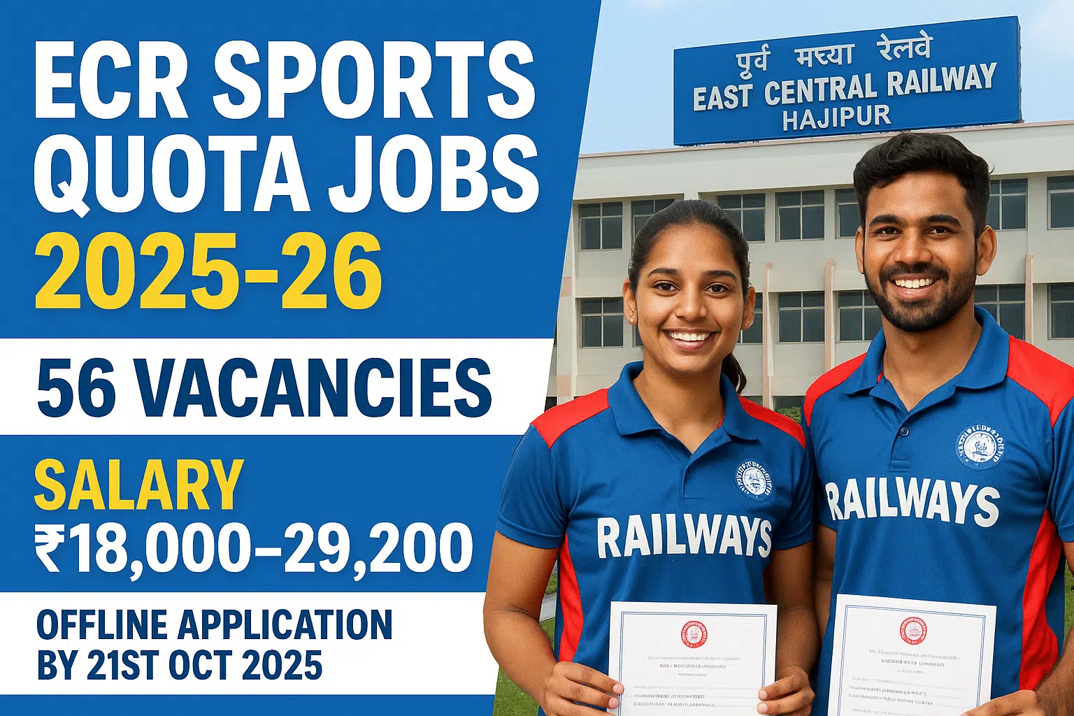 ECR Sports Quota Jobs