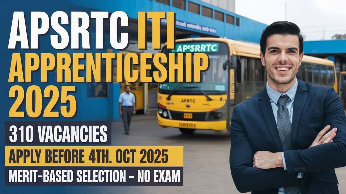 APSRTC ITI Apprenticeship 2025 – Apply Now for 310 Vacancies