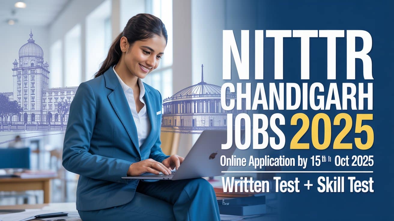 NITTTR Chandigarh Jobs 2025