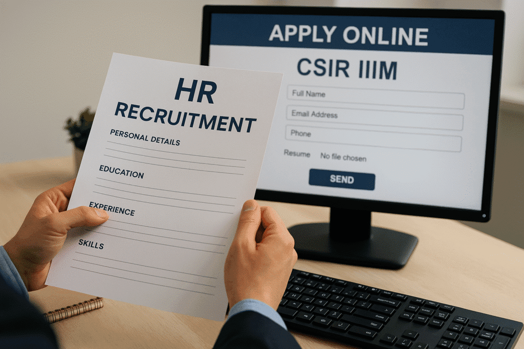 Apply Now – Limited Vacancies in CSIR-IIIM Jammu 2025.