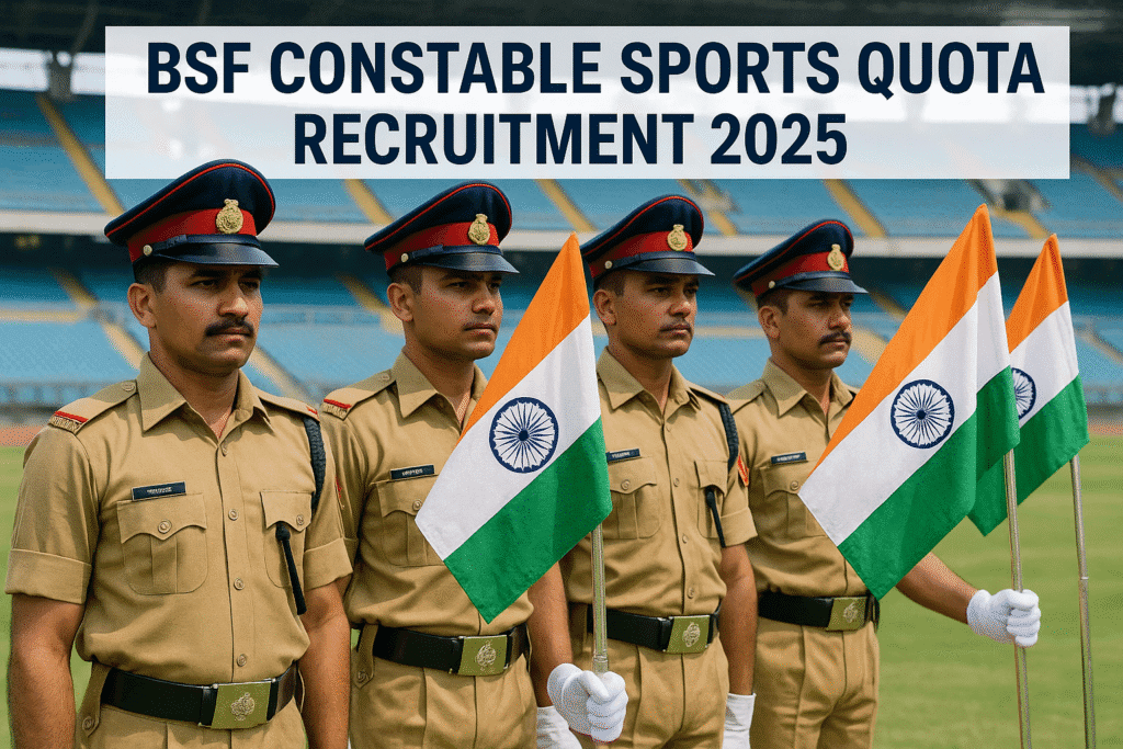 “Join BSF as a Sportsperson – Government Job Opportunity 2025”