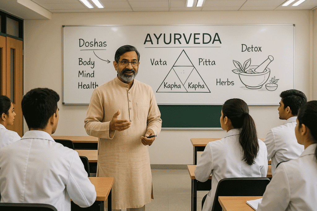 Ayurvedic Professor Teaching