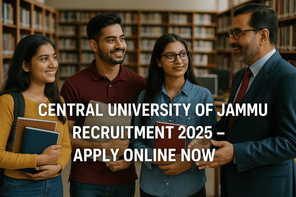 Explore CU Jammu Govt Job Openings 2025 | Direct Recruitment Notification!