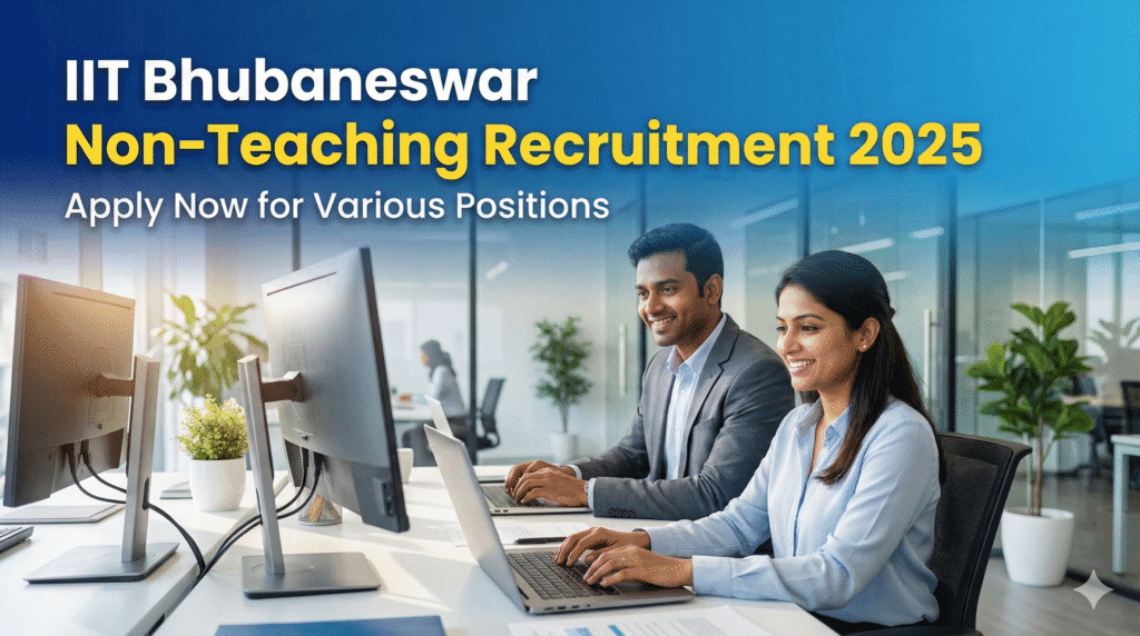 Apply Now: IIT Bhubaneswar Non-Teaching Jobs 2025 – 101 Vacancies