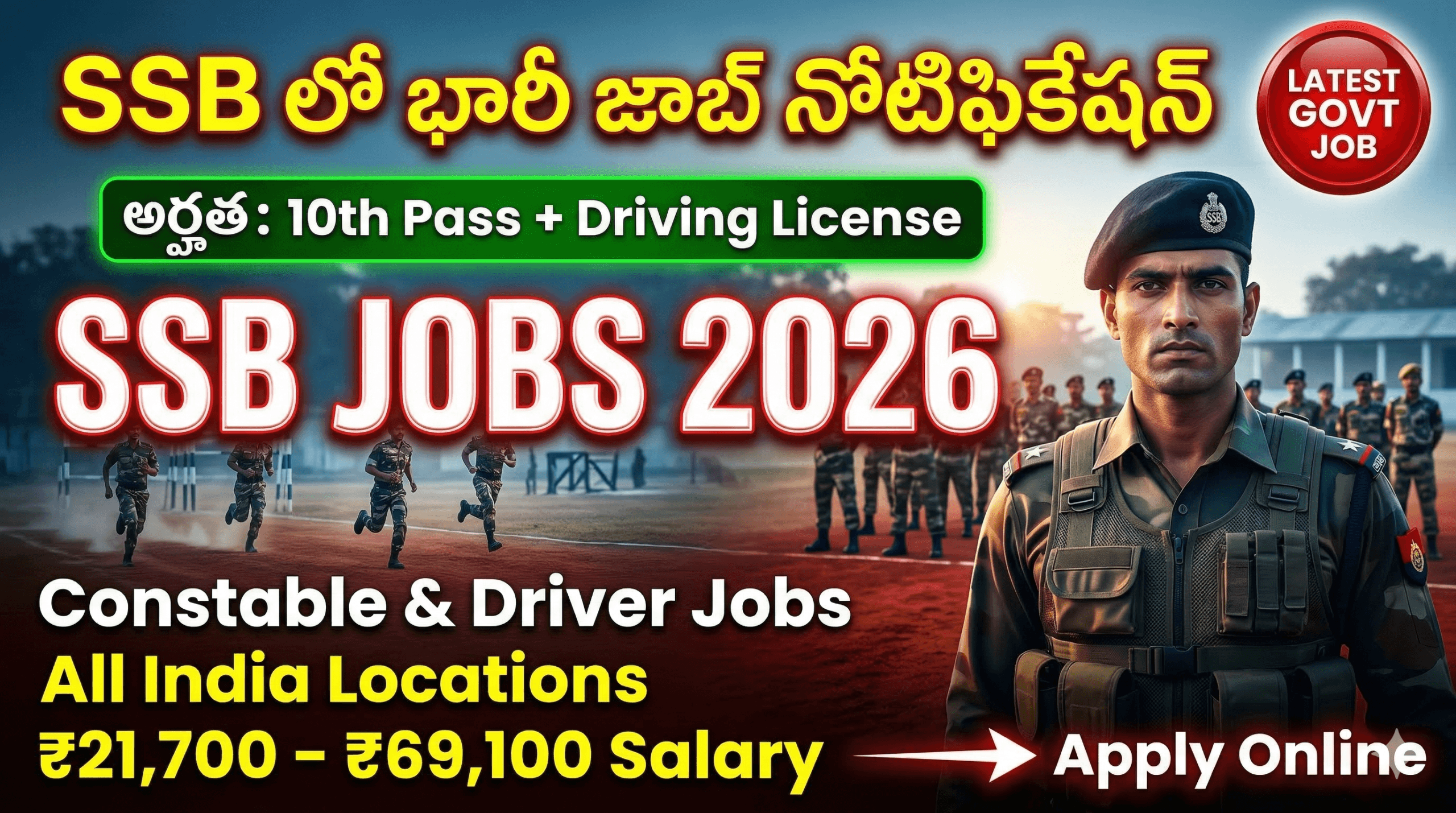SSB Constable Jobs 2026