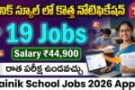 Sainik School Jobs 2026