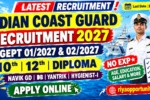 Indian Coast Guard Recruitment 2027 | Apply Online