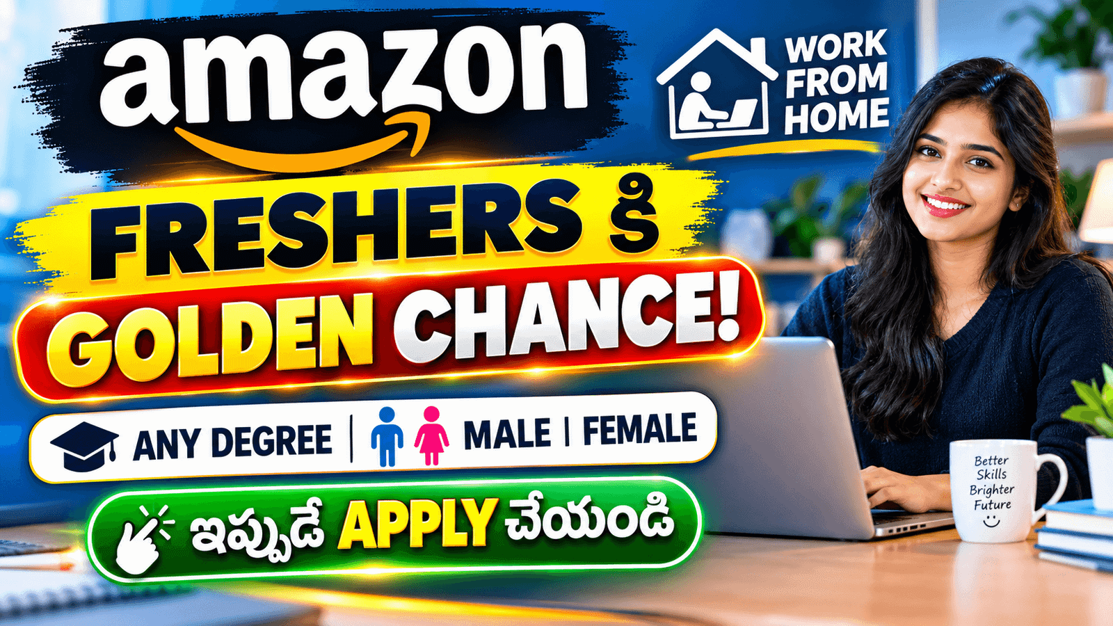 Amazon Work From Home Jobs | Freshers Apply Now