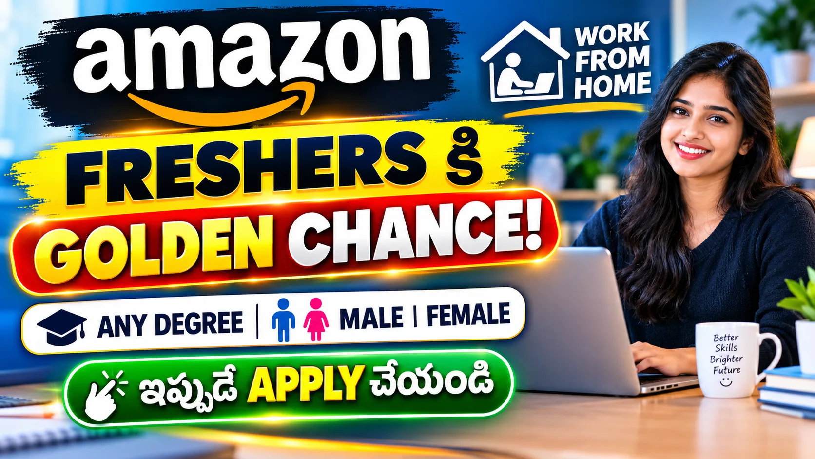 Amazon Work From Home Jobs | Freshers Apply Now